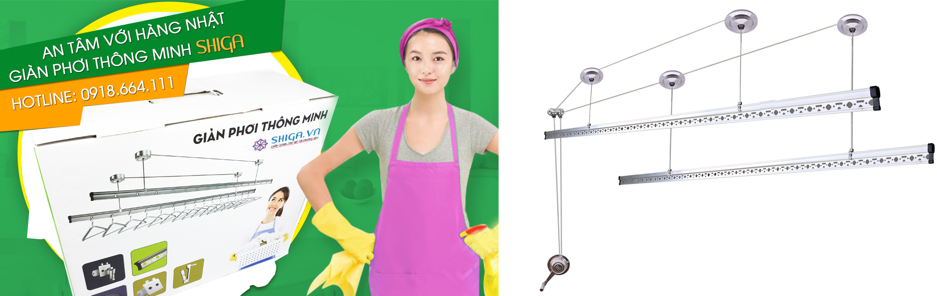 Giàn phơi thông minh Sankaku