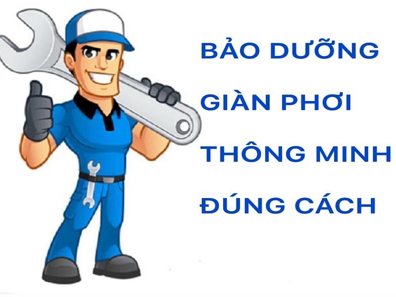 Bảo dưỡng và vệ sinh giàn phơi thông minh đúng cách tại nhà