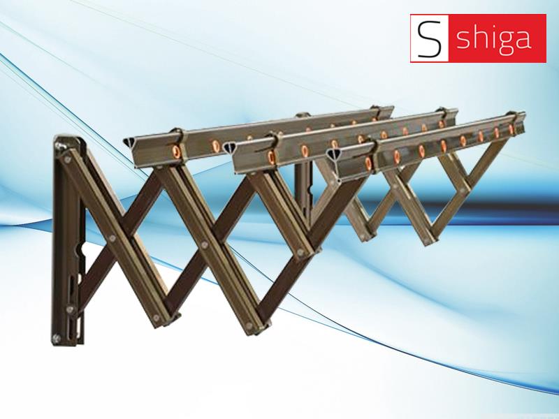 Giàn phơi xếp ngang Shiga SA-T033 Champagne